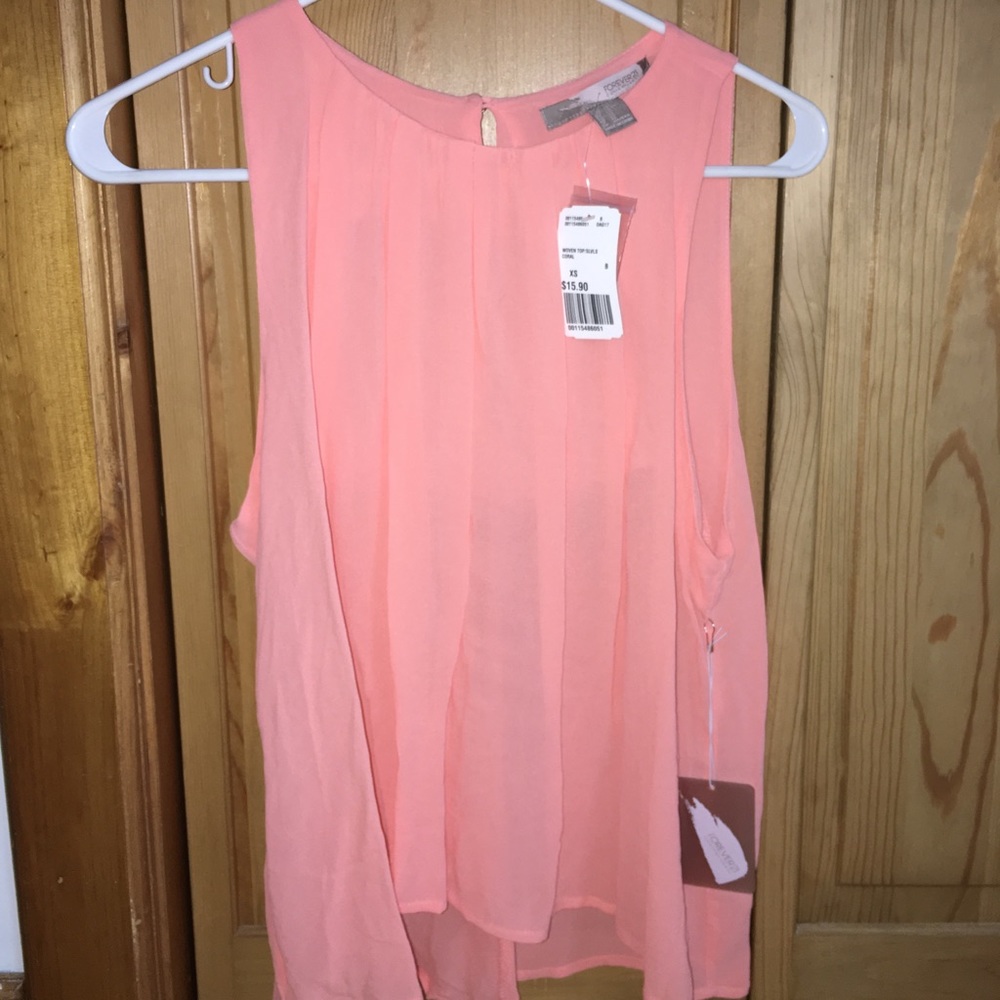 Forever 21 Coral/Pink Dress Top